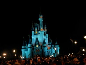 Cinderella Castle in Walt Disney World at Night