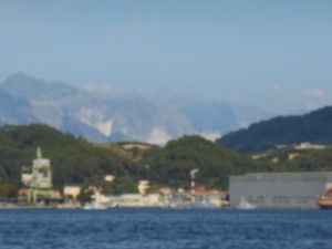 The Shorline of Italy as seen from the Disney Magic