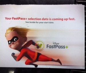 FastPass+ Mailer Envelope