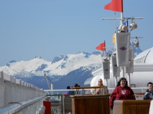 Views from the Deck of the Disney Wonder in Alaska