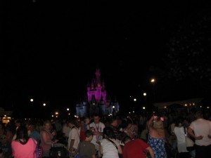 Nighttime in the Magic Kingdome at WDW