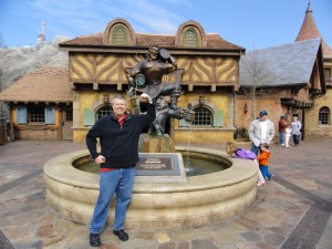 Gaston's Fountain at Walt Disney World
