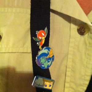 Cast Member Lanyard - Orange Bird Pin!