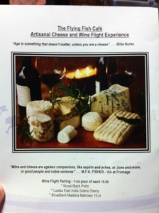 Flying Fish Cafe Artisanal Cheeses