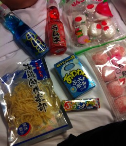 Our Loot!  Japanese Snacks from Mitsukoshi