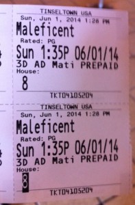 Maleficent Ticket