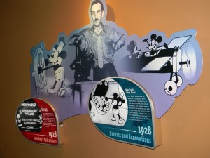 Display wall in Walt Disney: One Man's Dream / Disney's Hollywood Studios