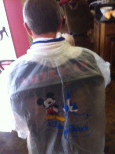 Disney Parks Poncho as a Salon Smock