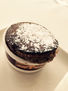 Chocolate Souffle Closeup