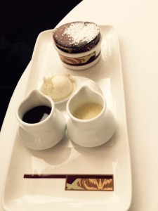 Chocolate Souffle Presentation