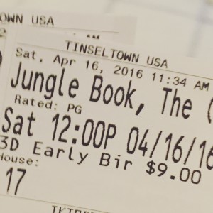 Jungle Book Ticket Stub