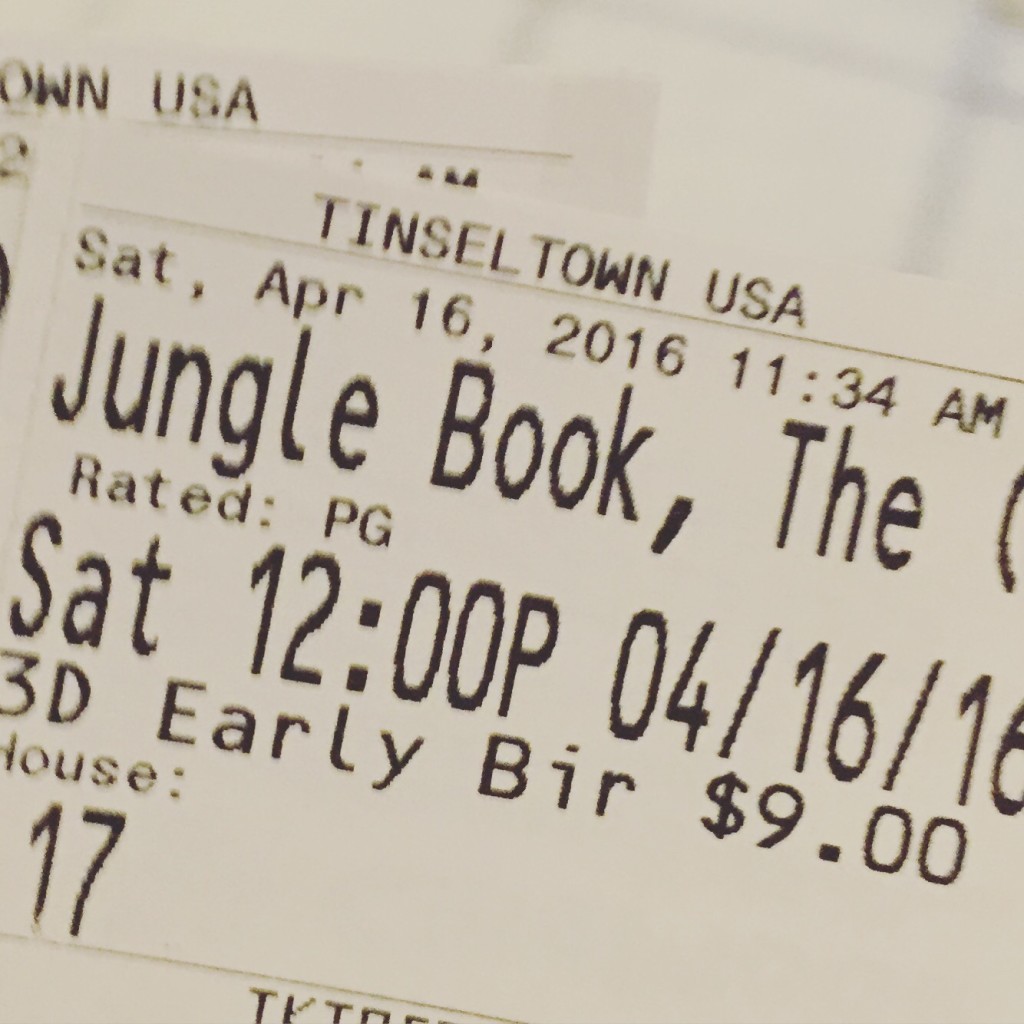 Jungle Book Ticket Stub - Living A Disney LifeLiving A Disney Life